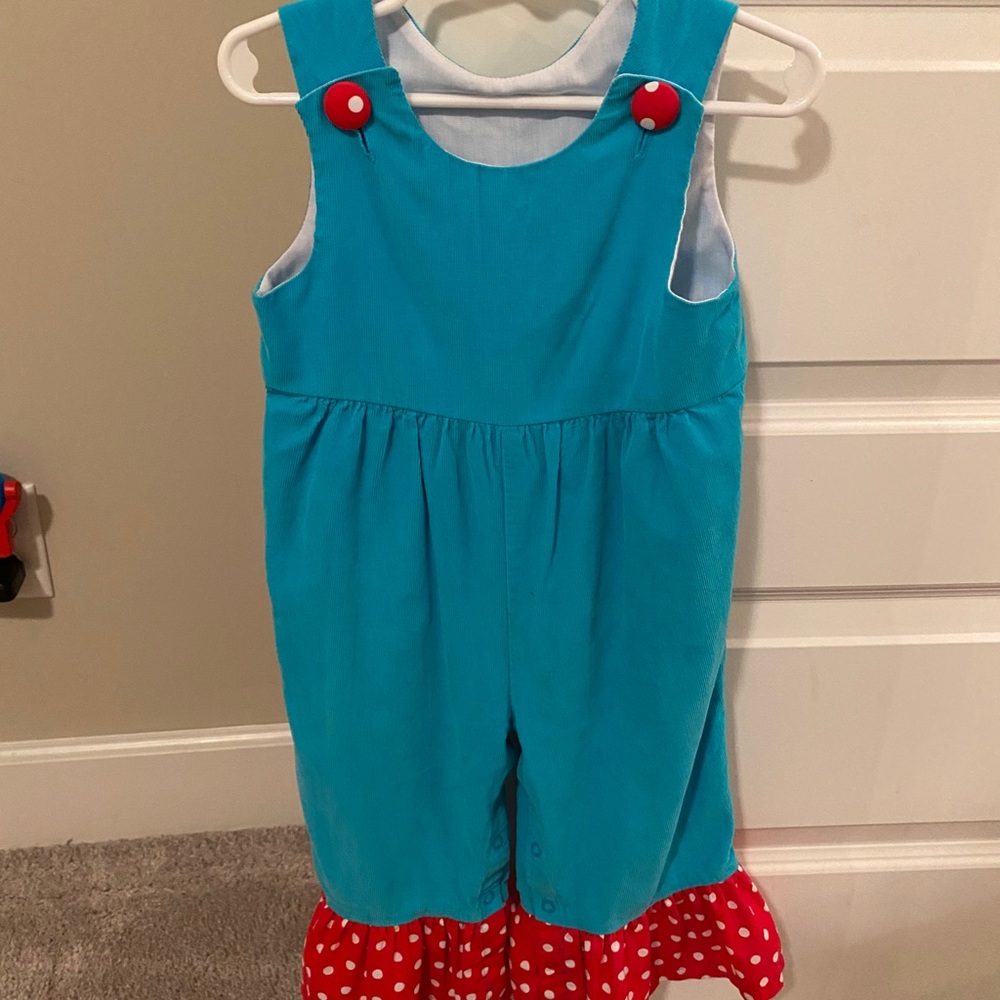 2 Kelly’s Kids Corduroy Ruffle Jumper